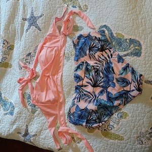 High waisted 2 piece bikini